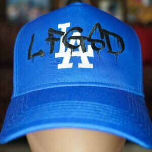 LFGSD San Diego Padres Graffiti Over Los Angeles Dodgers Snapback Hat